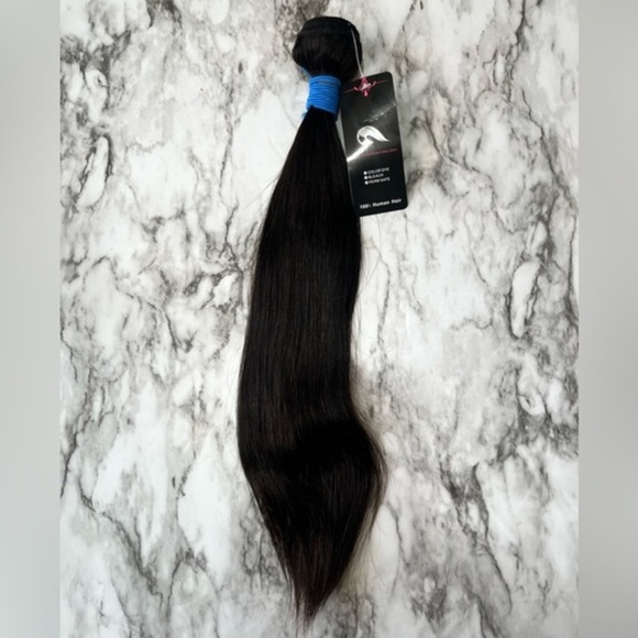 16 Inch Brazilian Human Hair Unprocessed Natural Straight black Hair  One Bundle - Picture 1 of 7